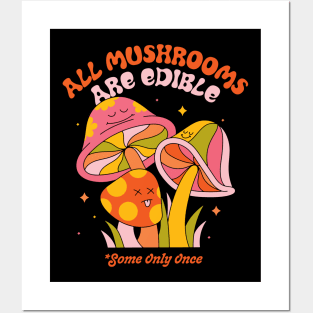 Edible Mushrooms Posters and Art